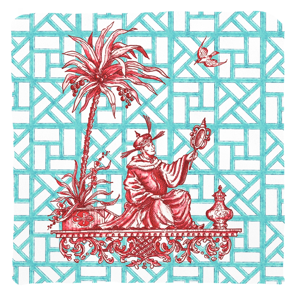 Chinoiserie II ~ Cyan